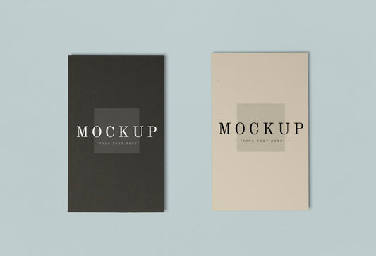 Free Two Colors Of Name Card Mockups Psd