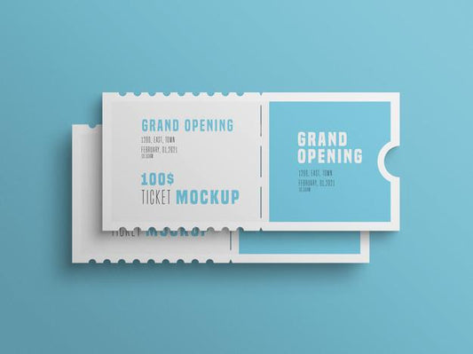 Free Two Event Ticket Mockup Psd