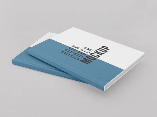 Free Two Hard Cover Book Mockup Psd