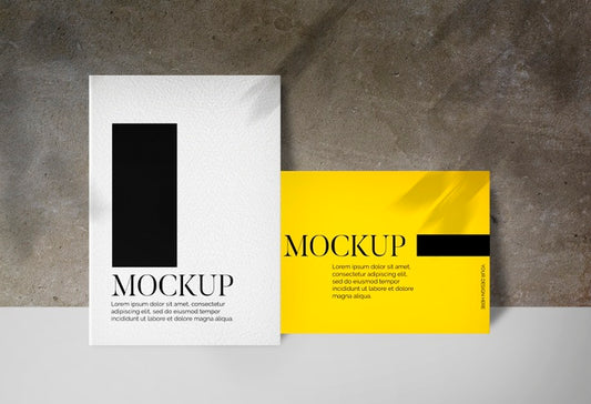 Free Two Posters With Shadows Mockup Psd