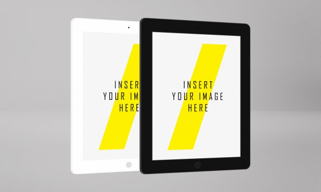 Free Two Tablet Screen Mock Up Psd