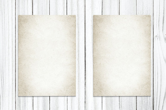 Free Two Vintage Papers On A Wooden Background