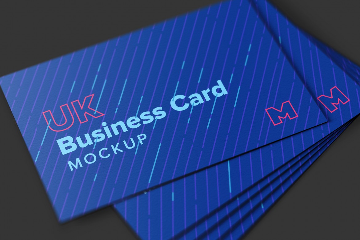 Free Perfect UK Business Cards Mockup