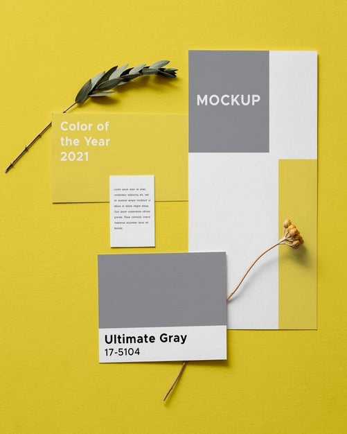 Free Ultimate Gray And Illuminating Elements Composition Psd