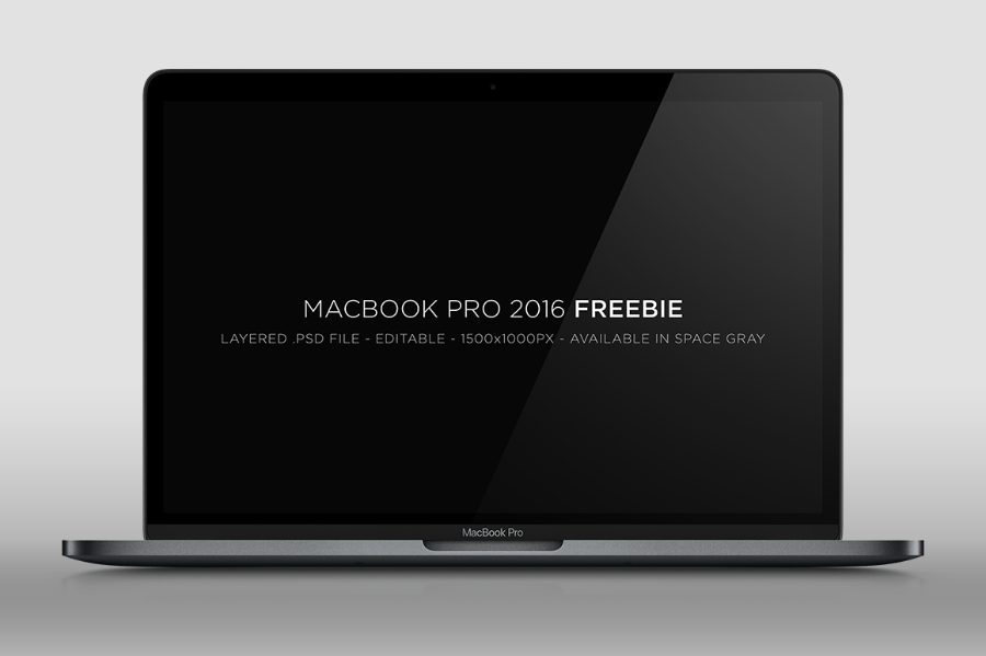 Free Ultra-Realistic Macbook Pro PSD Mockup