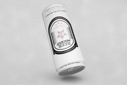 Free Upside Down Beer Can Mock Up Psd