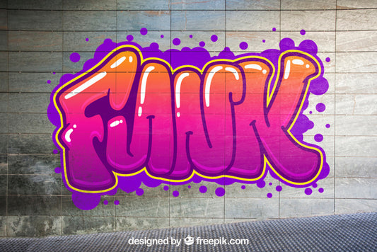 Free Urban Graffiti Mockup Psd