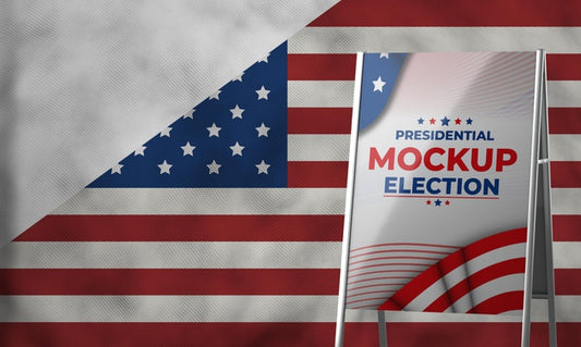 Free Us Elections Concept Mock-Up Psd