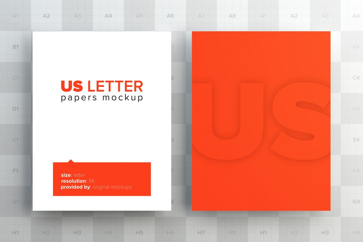 Free US Letter Stationery Papers High Resolution (Mockup)