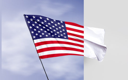 Free Usa Flag Concept Mock-Up Psd