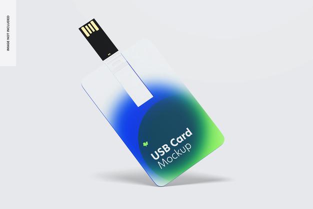 Free Usb Card Mockup Psd