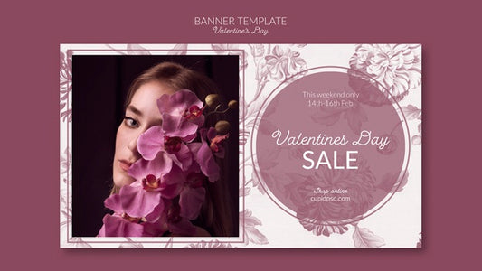 Free Valentine'S Day Banner Template Psd