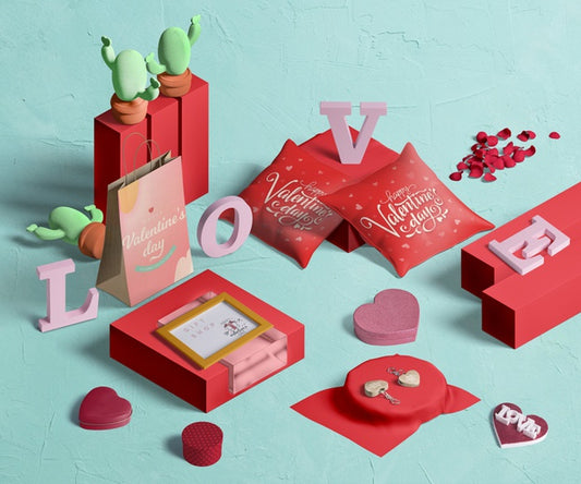 Free Valentine'S Day Concept Mock-Up Psd