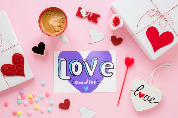 Free Valentine'S Day Concept Mock-Up Psd