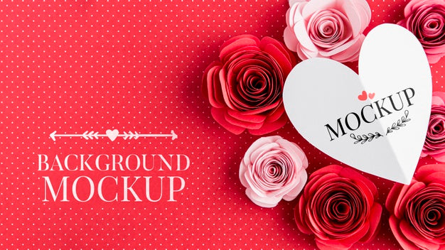 Free Valentine'S Day Concept Mock-Up Psd