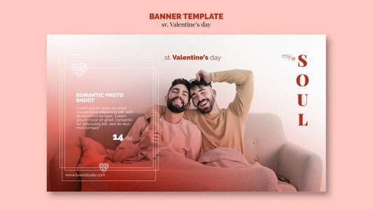 Free Valentine'S Day My Soul Banner Couple Psd