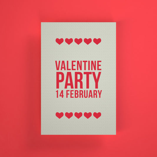 Free Valentine'S Day Party Invitation Psd
