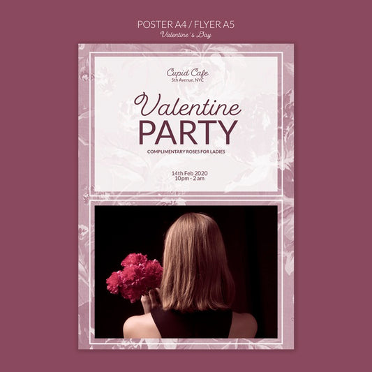 Free Valentine'S Day Party Poster Psd
