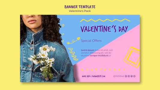Free Valentine'S Day Template Banner Psd