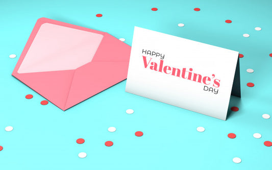 Free Valentine'S Party Invitation With Envelope Psd