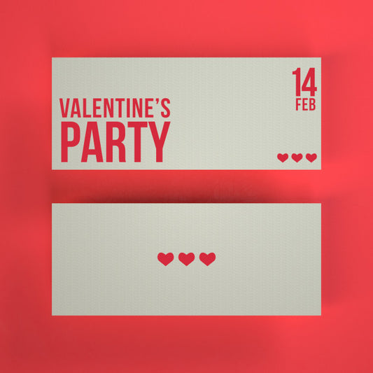 Free Valentine'S Party Tickets Mockup Psd