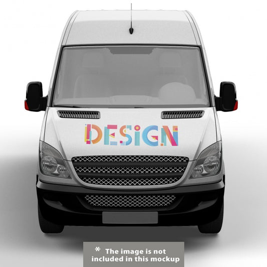 Free Van Mock Up Design Psd