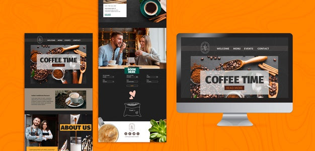 Free Various Coffee Time Templates And Screen Psd