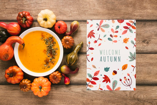 Free Vegetable Goulash With Welcome Autumn Quote Psd