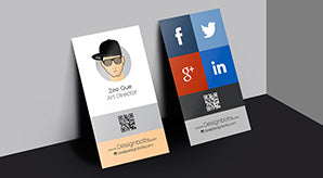 Free Vertical Business Card Design Template & Mock-Up Psd File For Graphic Designers