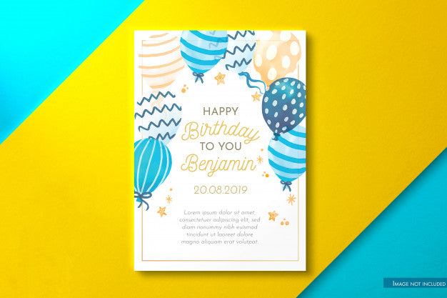 Free Vertical Card Mockup Psd