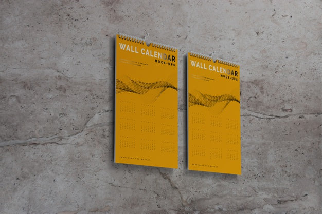 Free Vertical Wall Calendar Mockup Psd