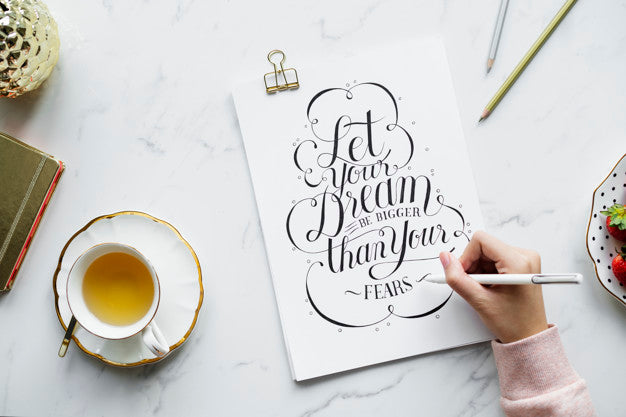 Free Vintage Cliche Inspirational Text Psd