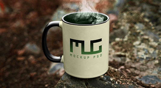 Free Vintage Coffee Mug Mockup Psd