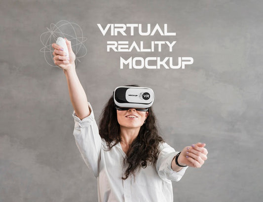 Free Virtual Reality Technology Concept Mock-Up Psd