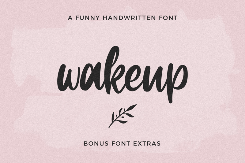 Wakeup - Free Handwritten Script Font