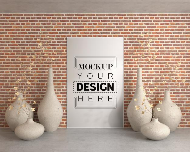 Free Wall Art Or Picture Frame In Living Room Mockup Psd