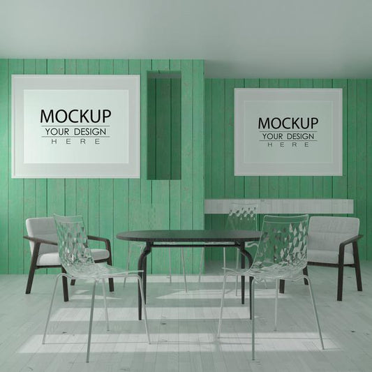 Free Wall Art Or Picture Frame In Modern Restaurant Mockup Psd