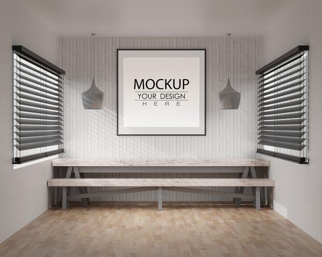 Free Wall Art Or Picture Frame In Modern Room Mockup Psd