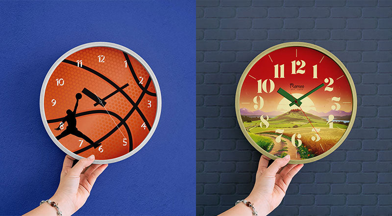 Free Wall Clock Mockup Psd