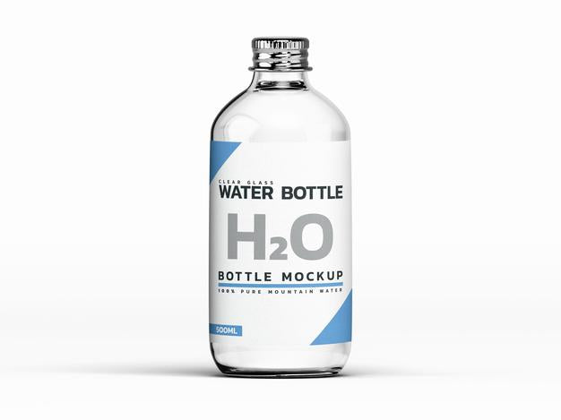 Free Water Bottle Mockup Template Psd