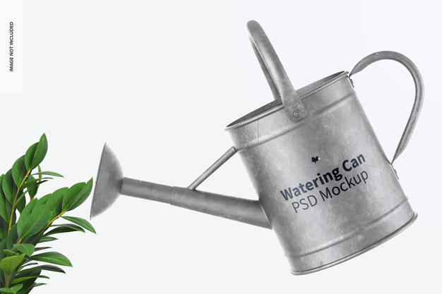 Free Watering Can Mockup Psd