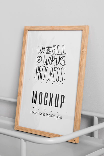 Free We Are A Work Progress Mock-Up Psd