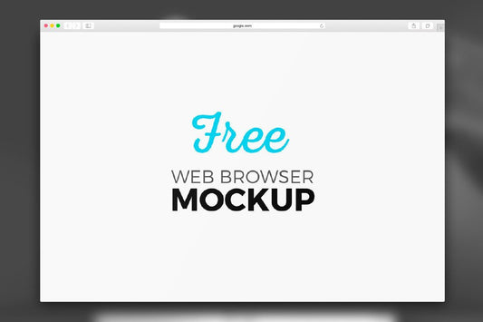 Free Web Browser Photoshop Mockup Set