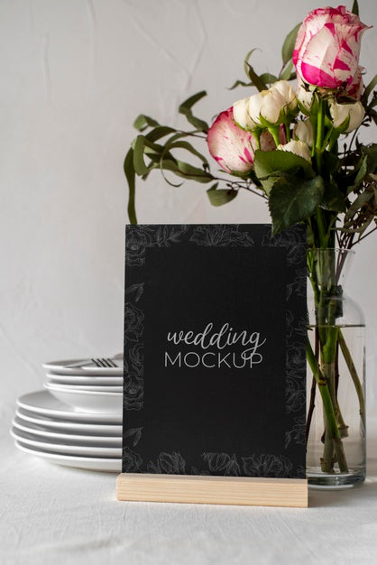Free Wedding Table Display Mock-Up Psd
