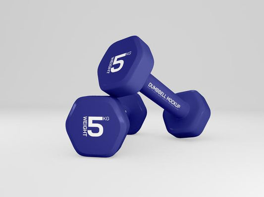 Free Weights Dumbbell For Training Mockup Psd