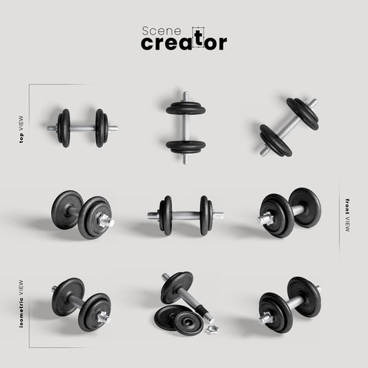 Free Weights For Training Mock-Up Psd