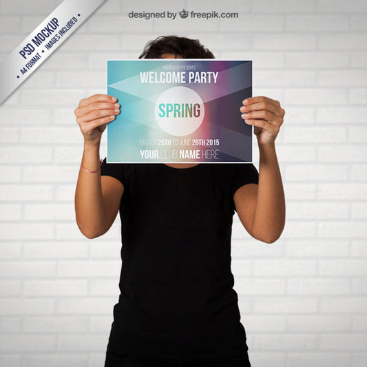 Free Welcome Spring Party Psd