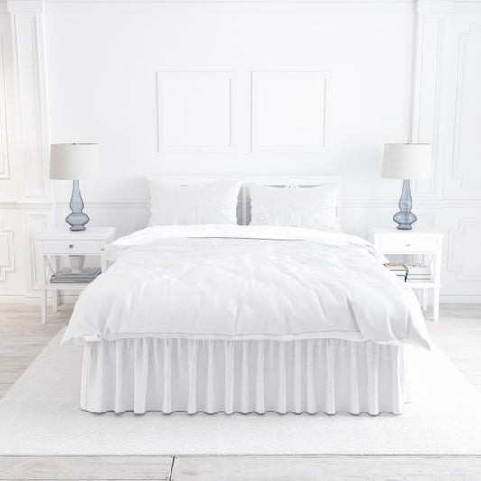 Free White Bedroom Mockup With Decorative Elements Psd
