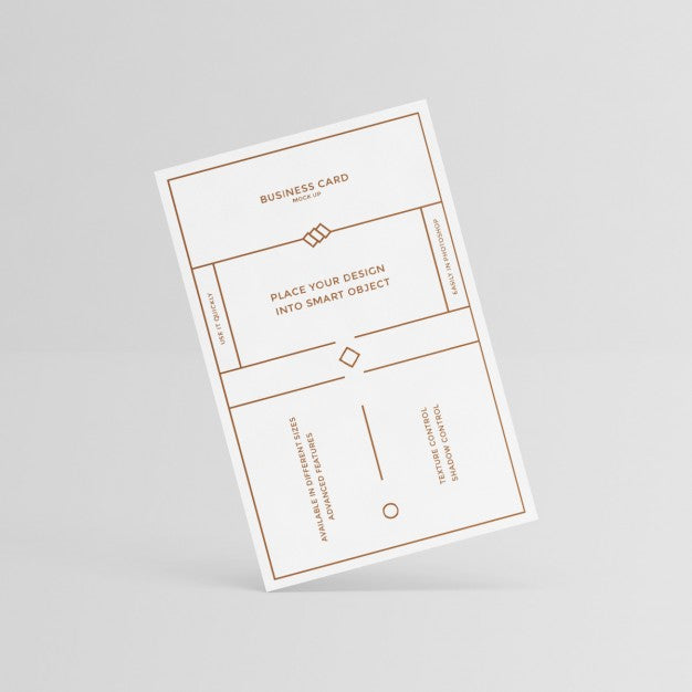 Free White Business Card Design Psd