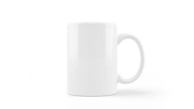 Free White Ceramic Mug Mockup Isolated Psd